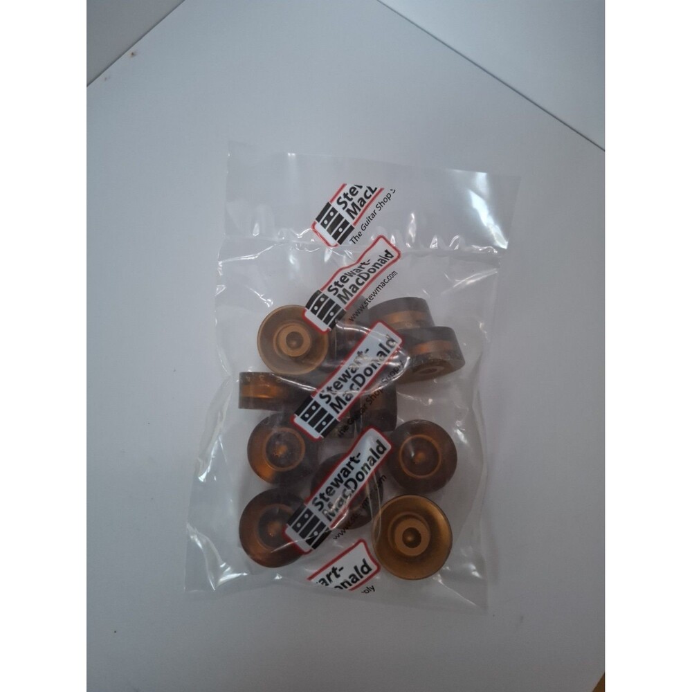 Bulk Lot of 12 StewMac Amber Speed Knobs Gibson Les Paul Guitar Control Parts